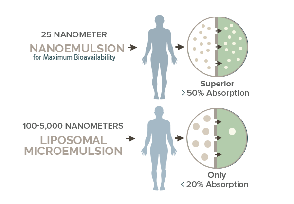 liposomal cbd vs nano emulsified