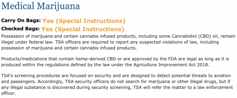 tsa cbd old rules