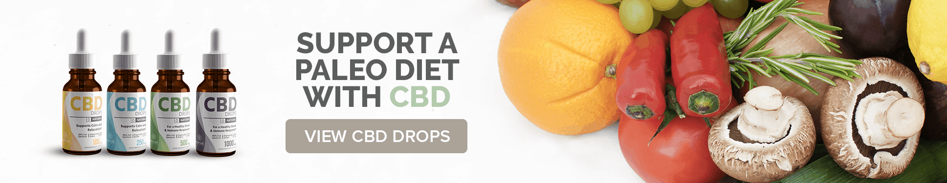 Support Paleo diet CBD drops